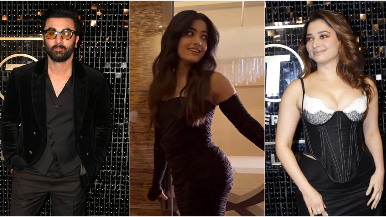 Who wore what at Animal success bash: Rashmika Mandanna, Tamannaah Bhatia to Ranbir Kapoor and Bobby Deol