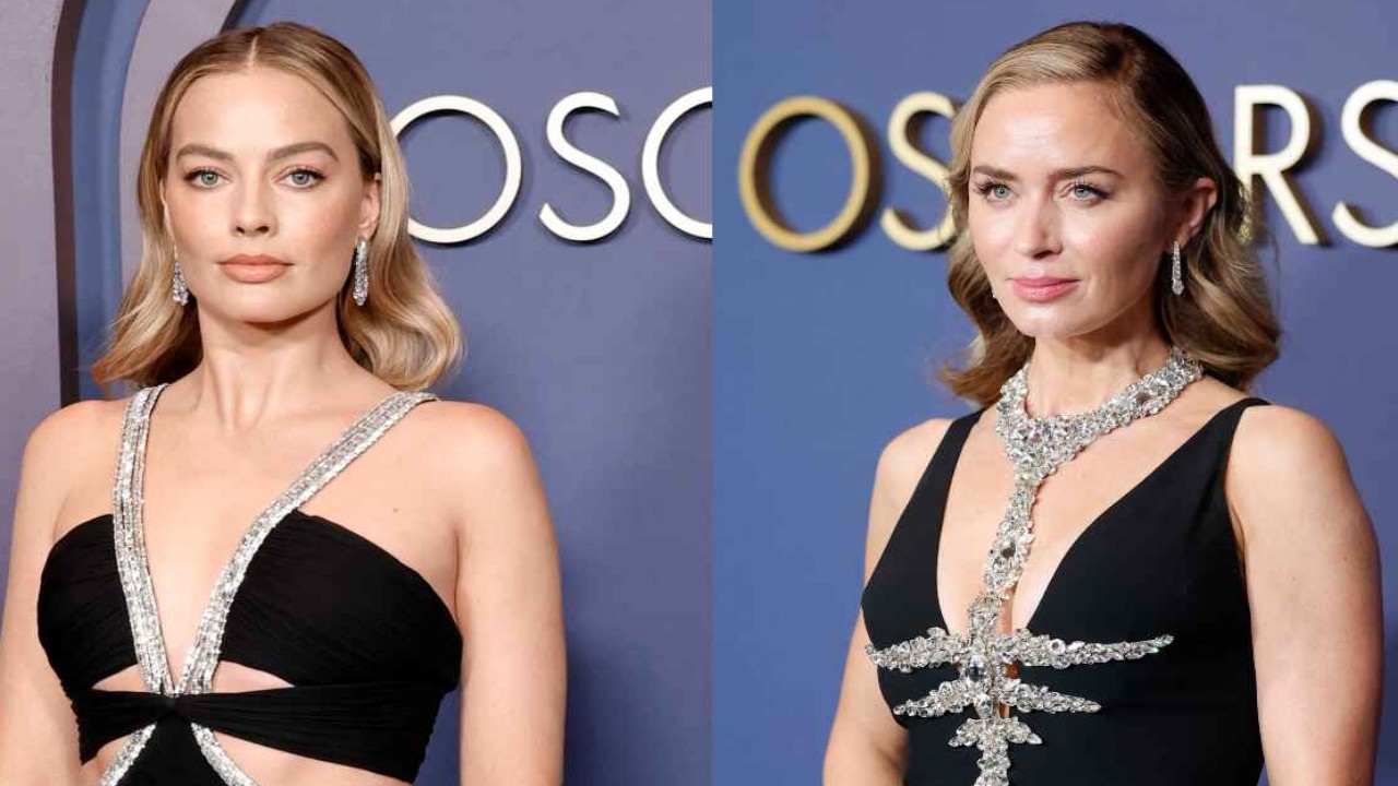 Margot Robbie and Emily Blunt almost twin at the Governors Awards red carpet; make a powerful case in black