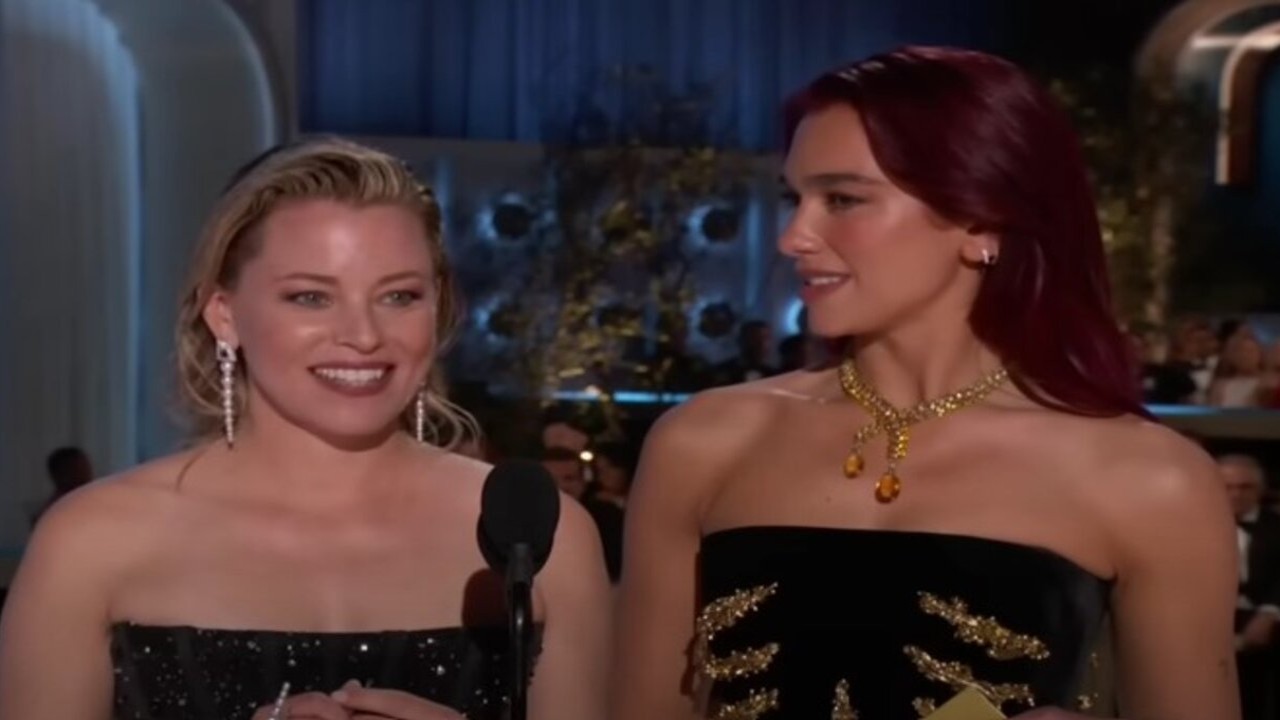 Dua Lipa & Elizabeth Banks take 'accent' jabs as the two present Best Female at the Golden Globes 2024