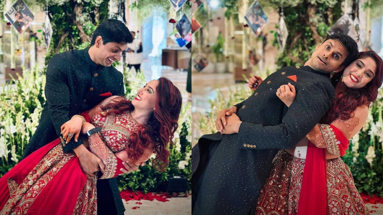 PICS: Nupur Shikhare shares ‘Very married’ filmy moments with wifey Ira Khan from wedding reception