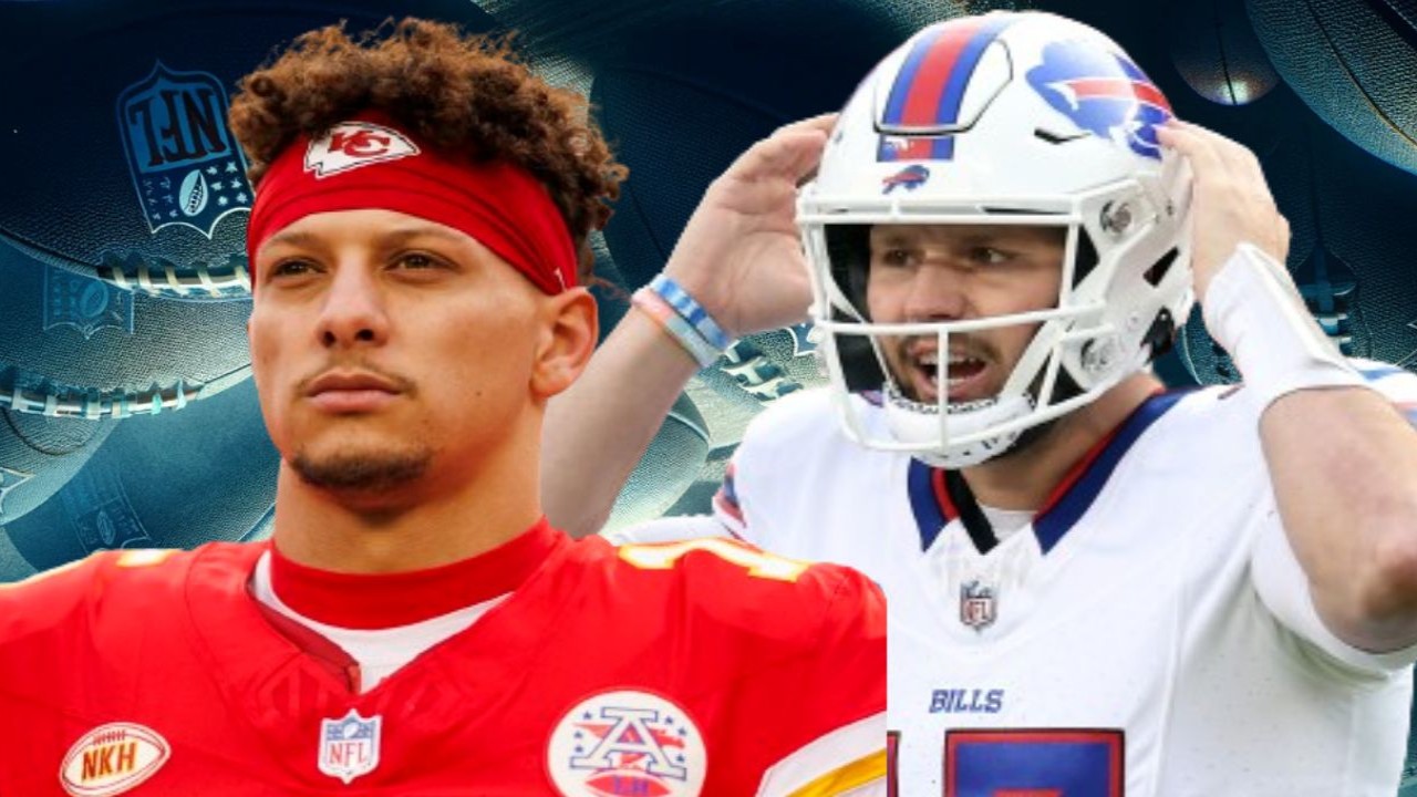 What did Patrick Mahomes say to Travis Kelce and the Chiefs after beating rival Josh Allen's Bills in NFL playoffs?