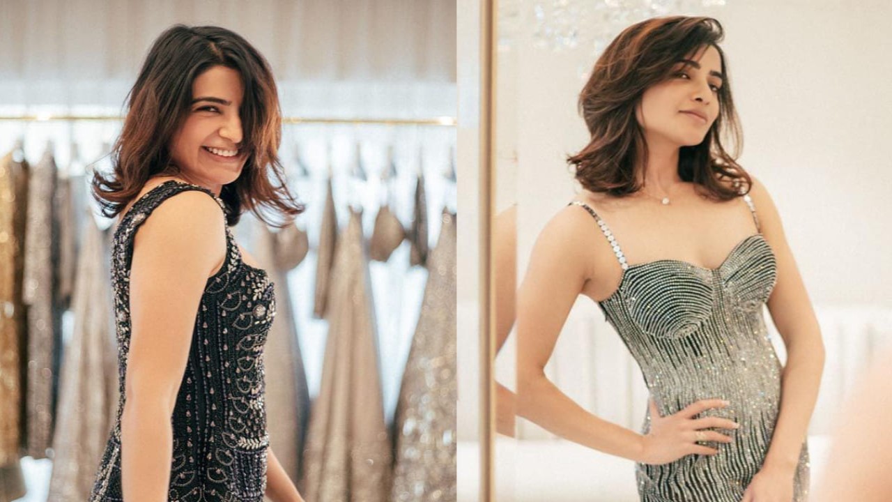 Samantha Ruth Prabhu can make a perfect muse for any designer; looks the 'gold' way in Kresha Bajaj outfits