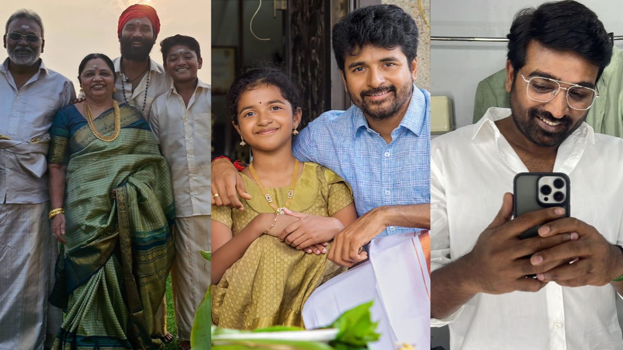 Pongal Wishes 2024: Dhanush and Sivakarthikeyan share fam-jam photos; Vijay Sethupathi pens a note