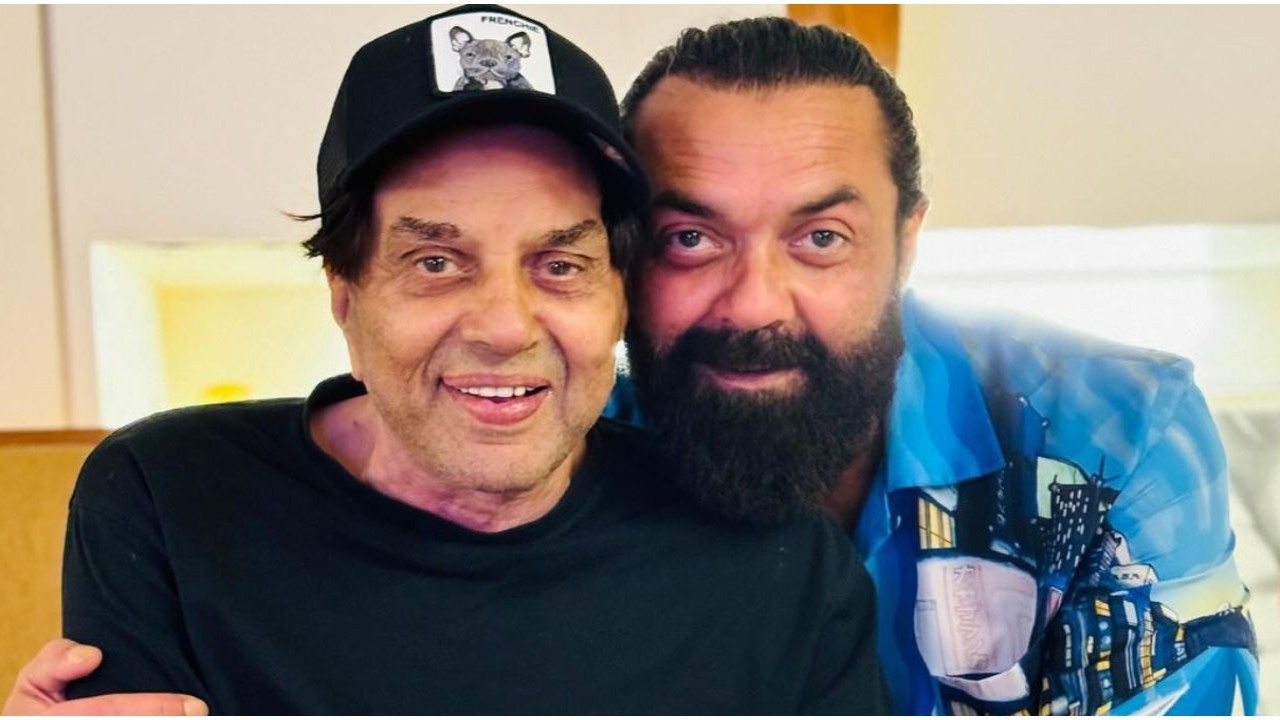 Bobby Deol drops adorable PIC with his ‘whole world’, dad Dharmendra; Sunny Deol and Esha Deol are all hearts
