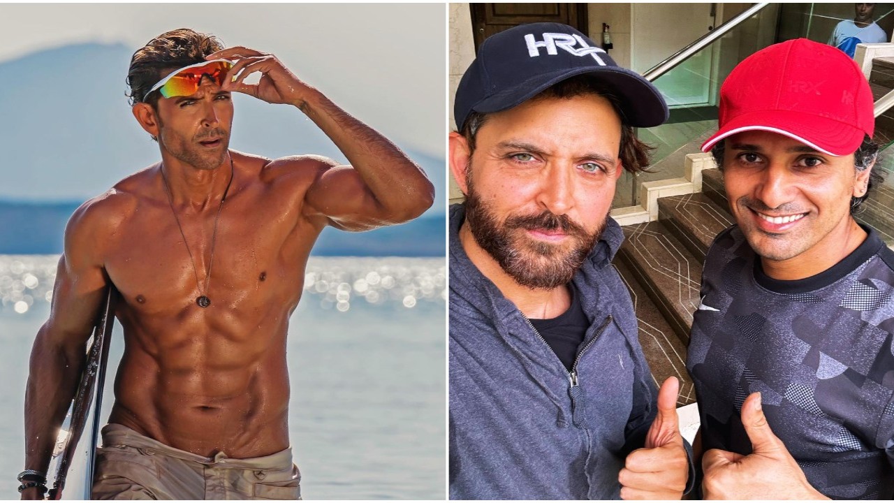 Hrithik Roshan does special workout on his fitness trainer's