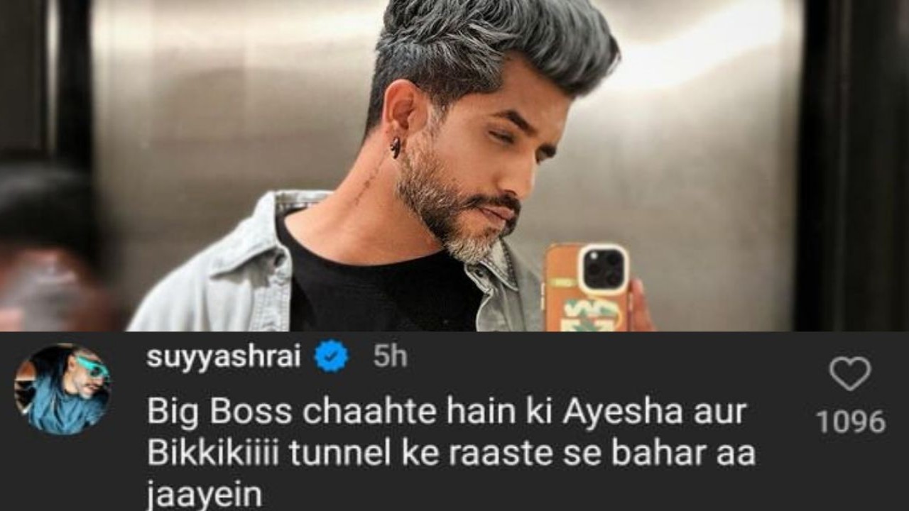 Bigg Boss 17: Suyyash Rai wants Ayesha Khan and Vicky Jain to exit show? Read his comment