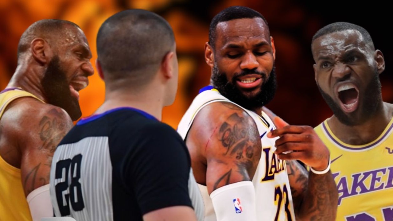 ‘I give up man’: LeBron James hits out at ref for no-call after Scoot Henderson leaves arm bloodied with scratch