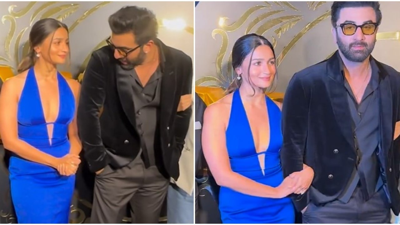 WATCH: Ranbir Kapoor asking wife Alia Bhatt to hold his arm at Animal success bash screams nothing but love