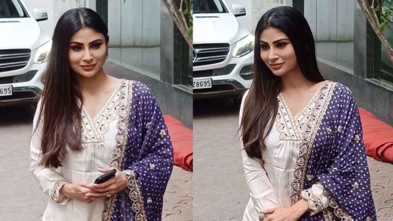 Mouni Roy takes a break from her regular going-out fits for white