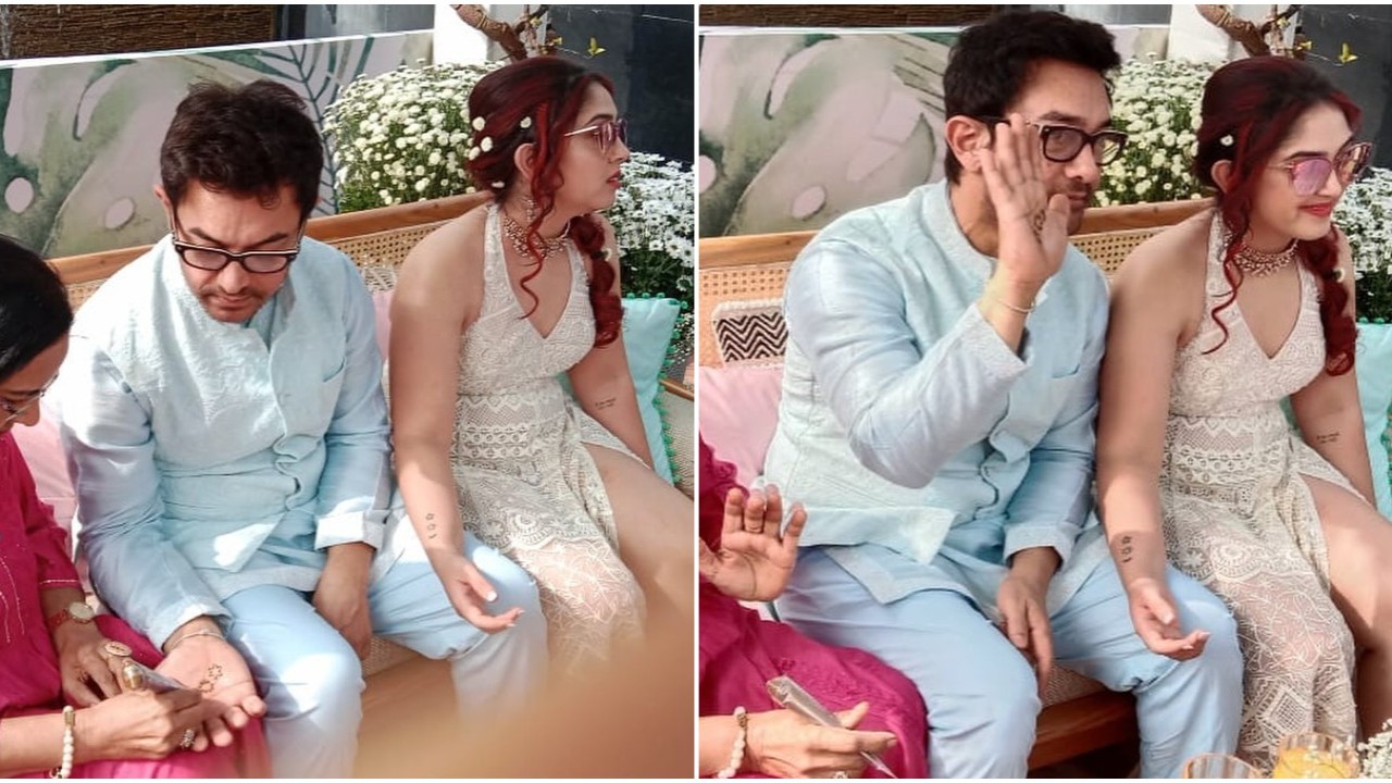 Ira Khan-Nupur Shikhare Wedding: Aamir Khan gets mehendi design mirroring daughter’s tattoo; see PICS