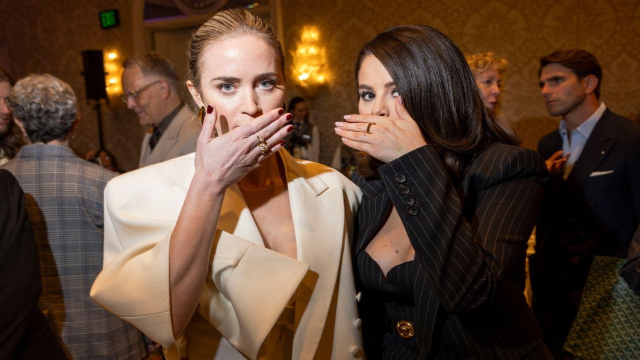 Why did Selena Gomez and Emily Blunt cover their mouths in a recent pose? Exploring recent lip-reading controversy