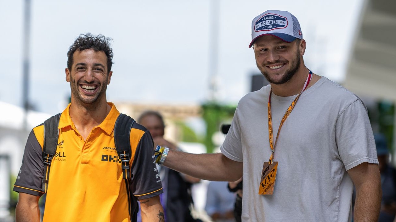 F1 star Daniel Ricciardo reignites bromance with man crush Josh Allen by celebrating Bills victory vs Steelers