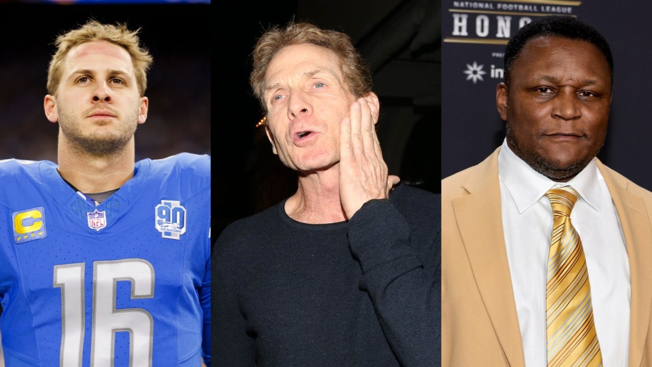 'Don’t care about....': Lions star QB Jared Goff and legend Barry Sanders skip over Skip Bayless with perfect response