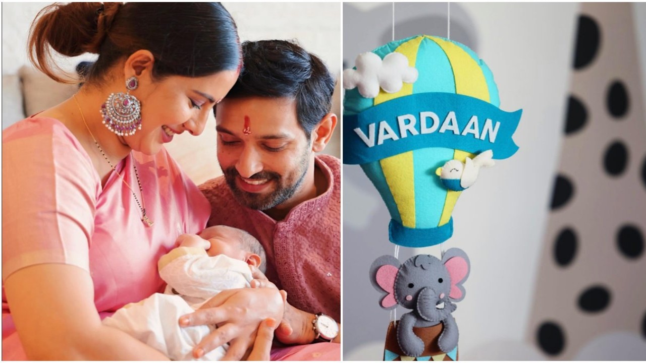 PICS: Vikrant Massey-Sheetal Thakur offer glimpse of their baby boy's face; reveal his name