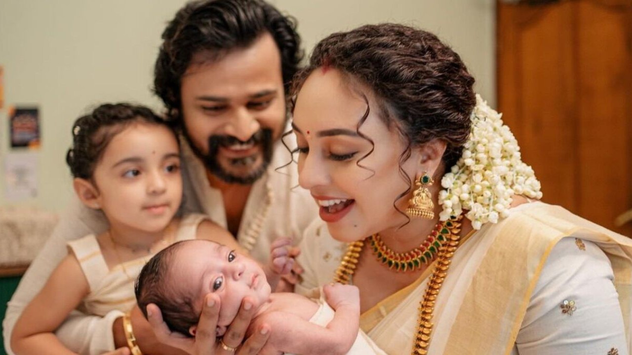 New parents Pearle Maaney and Srinish Aravind REVEAL name of their second daughter; shares photos from Noolukettu ceremony 
