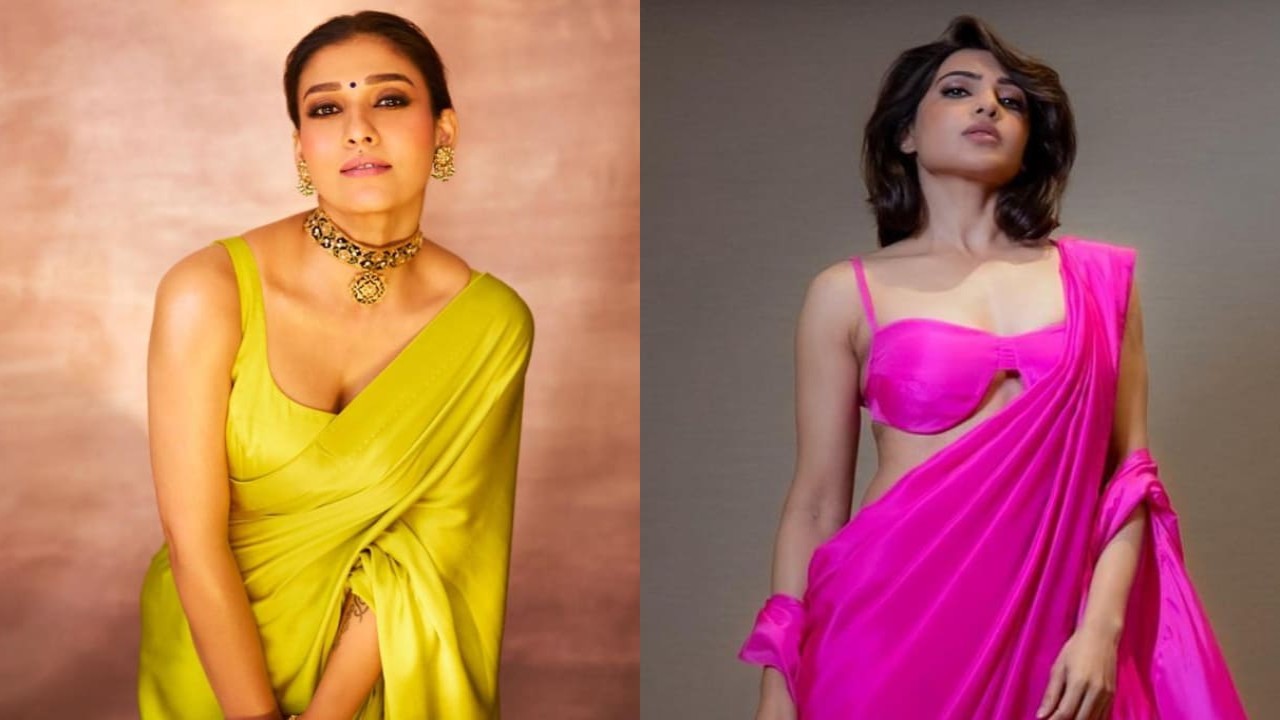 Fashion Face-off: Nayanthara vs Samantha; Who wore the monotone Ekaya saree better?
