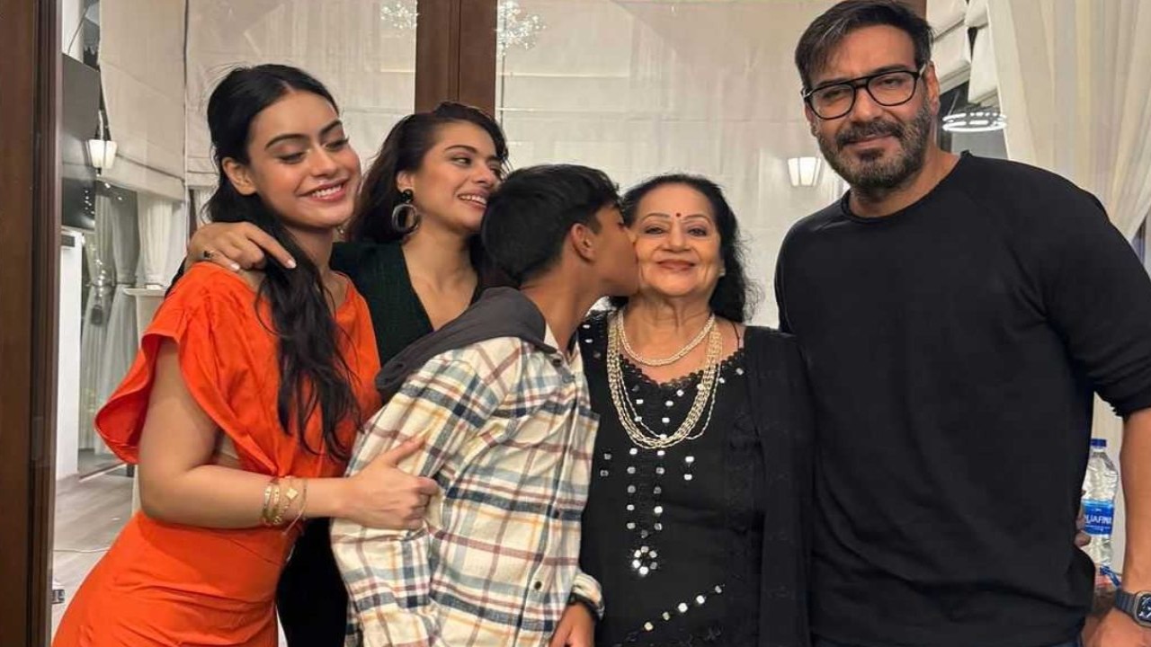 Ajay Devgn drops family PIC ft. Kajol and children as he celebrates mom's 76th birthday; pens touching note