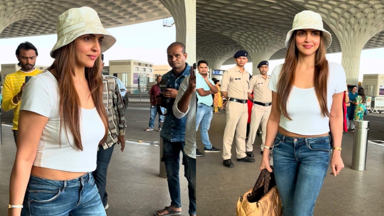 WATCH: Esha Deol makes first appearance after separation from Bharat Takhtani; greets paparazzi at airport