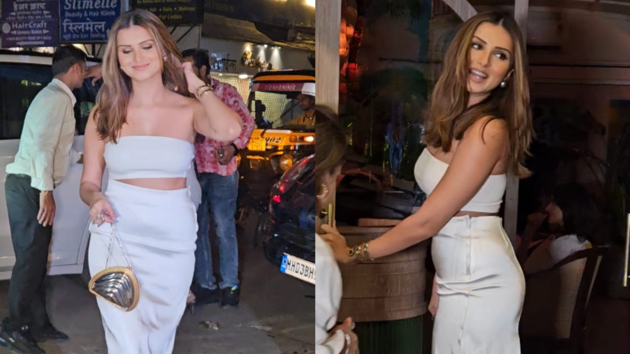 Tara Sutaria's high-fashion go-to style statement in white tube top and body-fitted skirt combo is a must-have