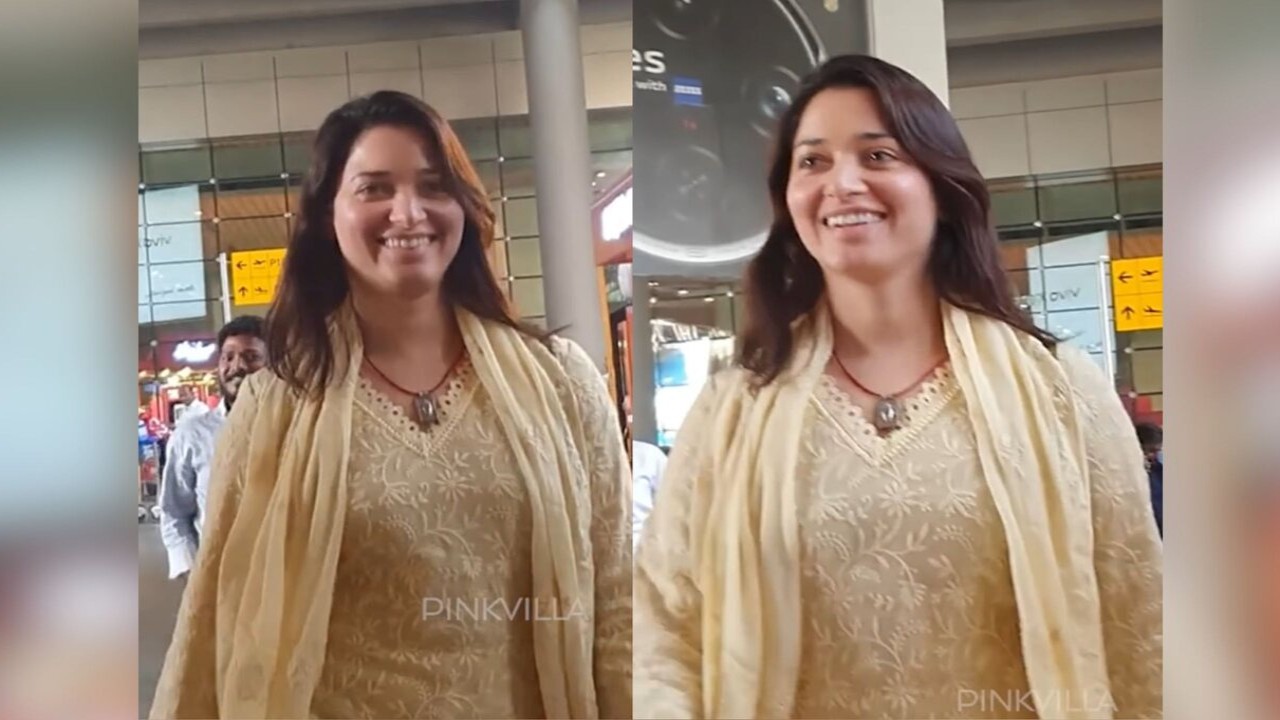VIDEO: Tamannaah Bhatia flaunts her absolute no makeup look at  Mumbai airport 