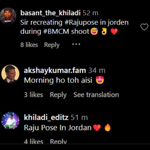 Comments on Akshay Kumar's post