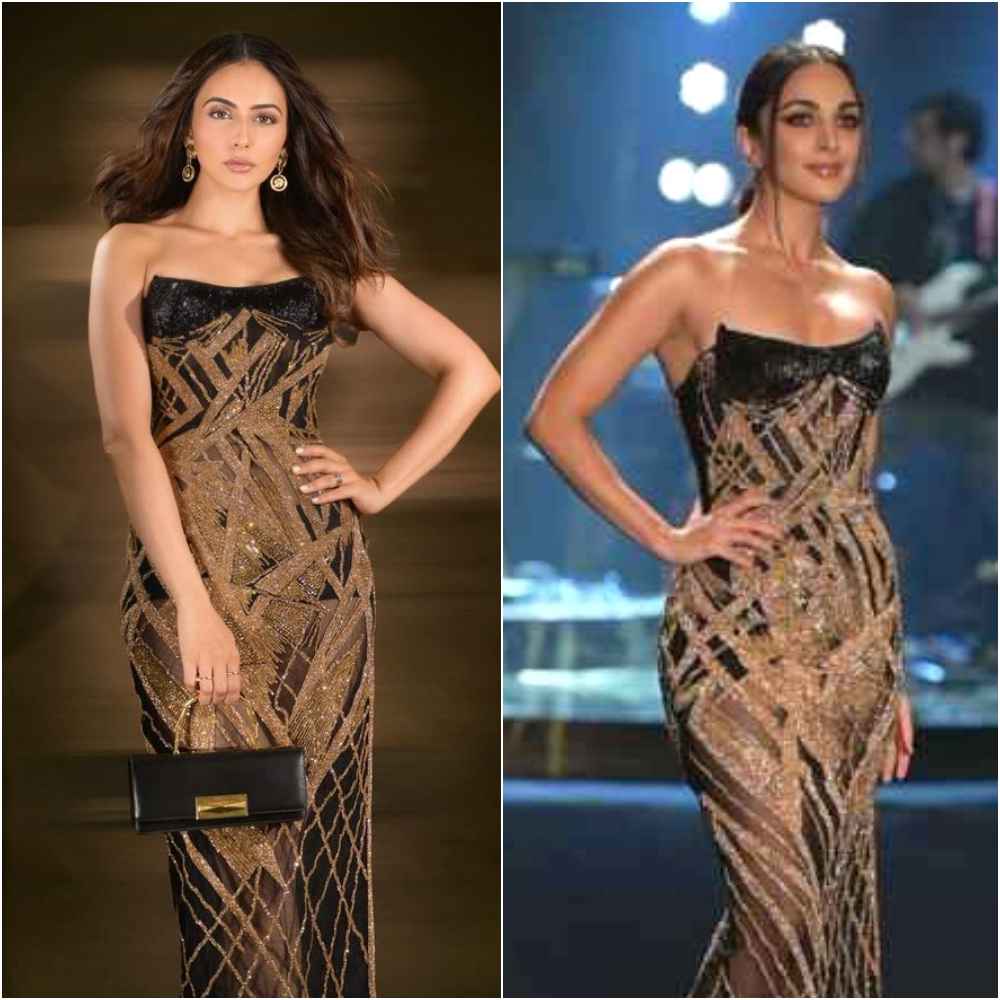 Kiara Advani vs Rakul Preet Singh fashion face-off: Who wore Falguni Shane Peacock’s glittery midi dress better?