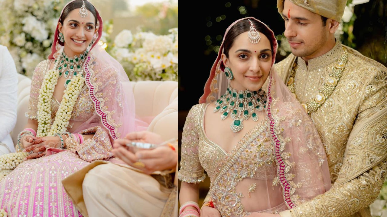 Kiara Advani in Manish Malhotra lehenga for her wedding with Sidharth Malhotra 