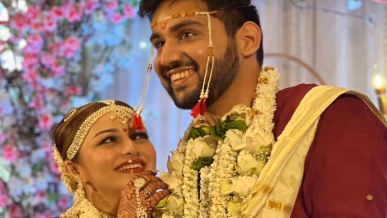 PICS: Ishqbaaz fame Nehalaxmi Iyer ties knot with Rudraysh Joshii in a grand wedding