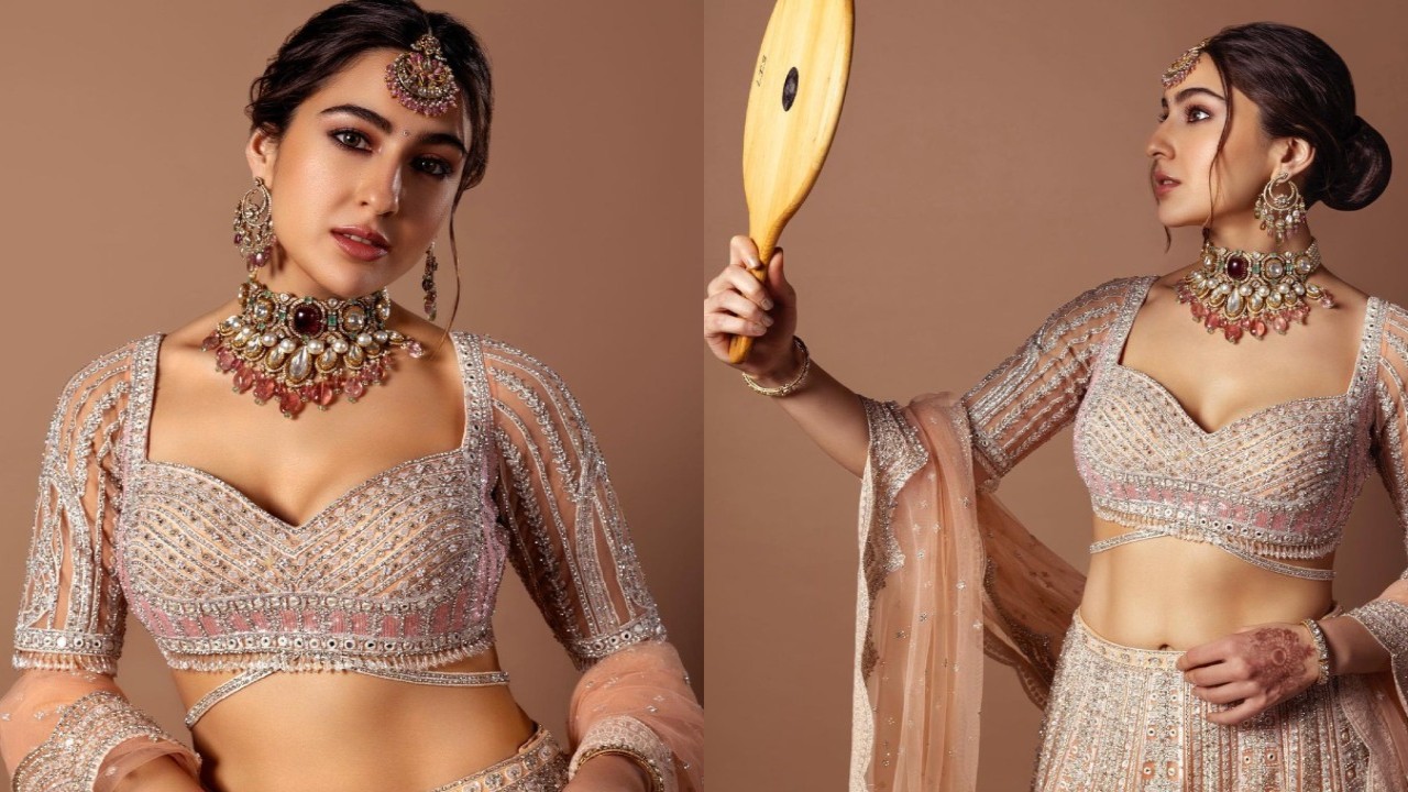 Sara Ali Khan stuns in lehenga, Saba Ali Khan’s comment on it is every bua ever; fans have hilarious reaction