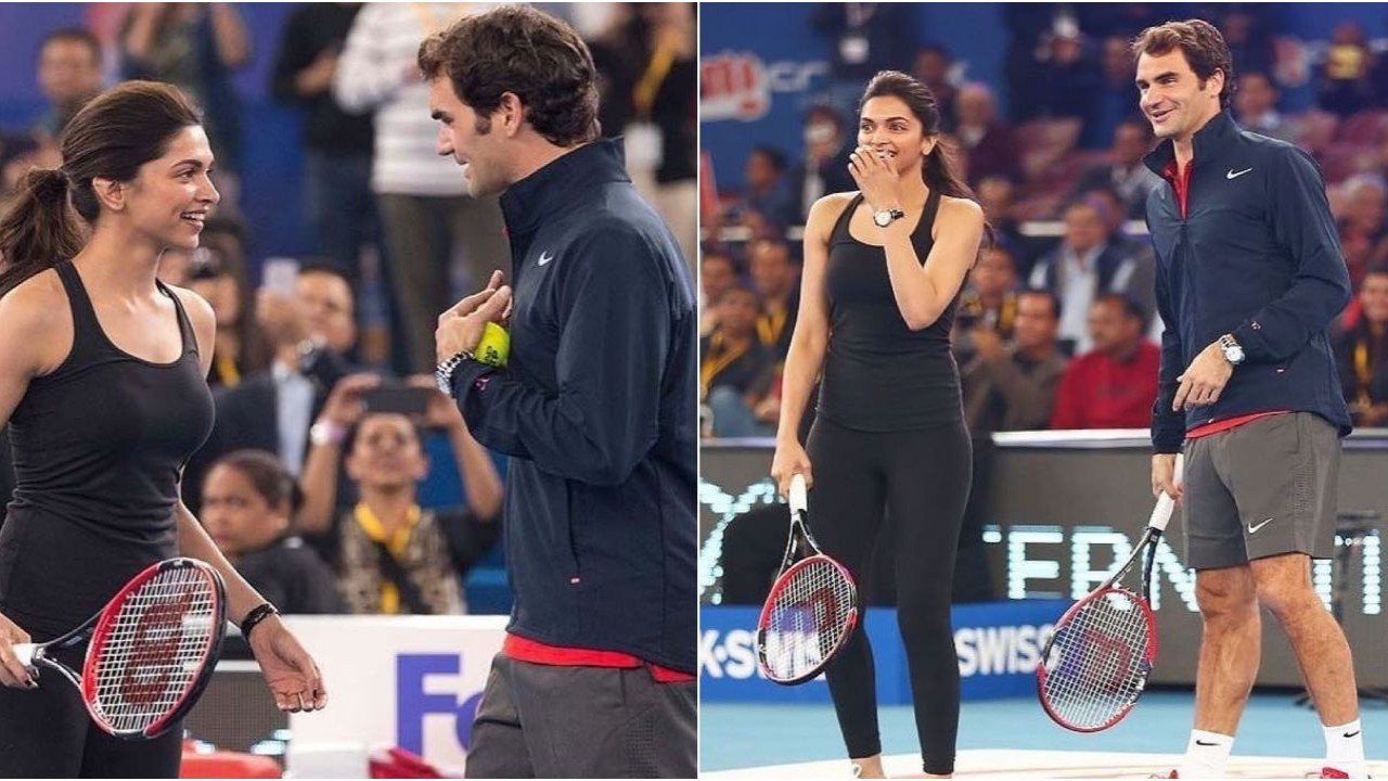 THROWBACK: When Deepika Padukone and Roger Federer played tennis together; see pics