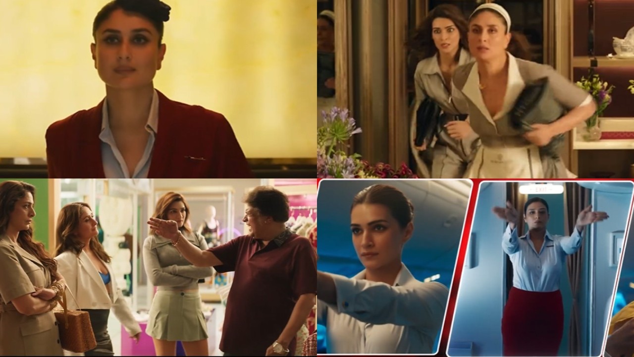  Crew Teaser OUT: Kareena Kapoor, Tabu and Kriti Sanon unleash quirk and madness as air hostesses
