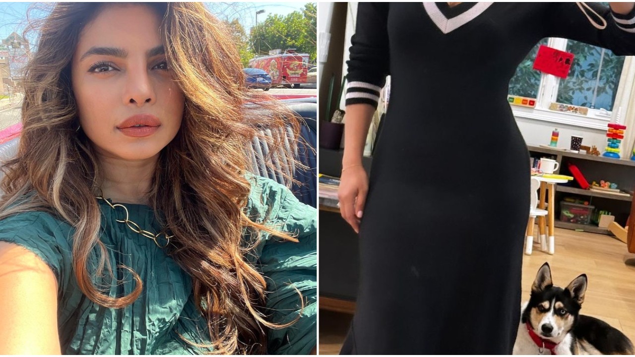 Priyanka Chopra gives peek into pet dog Panda ‘judging her outfit’ (Pic Courtesy: Priyanka Chopra Instagram) PIC: Priyanka Chopra gives peek into pet dog Panda ‘judging her outfit’ and it is all things hilarious