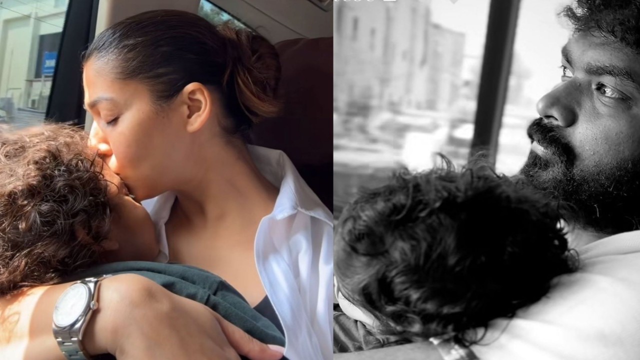 Nayanthara shares precious moment as she kisses her son on forehead while enjoying weekend out