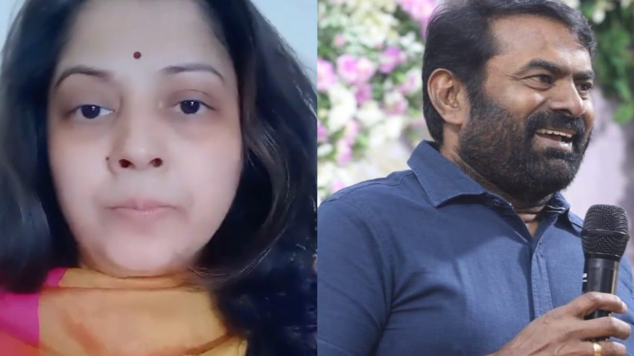 Actress Vijayalakshmi threatens to end her life against politician Seeman; says 'This is my last video’ (PC. U2Brutus X, Seeman Facebook) Actress Vijayalakshmi threatens to end her life; says Seeman humiliated her