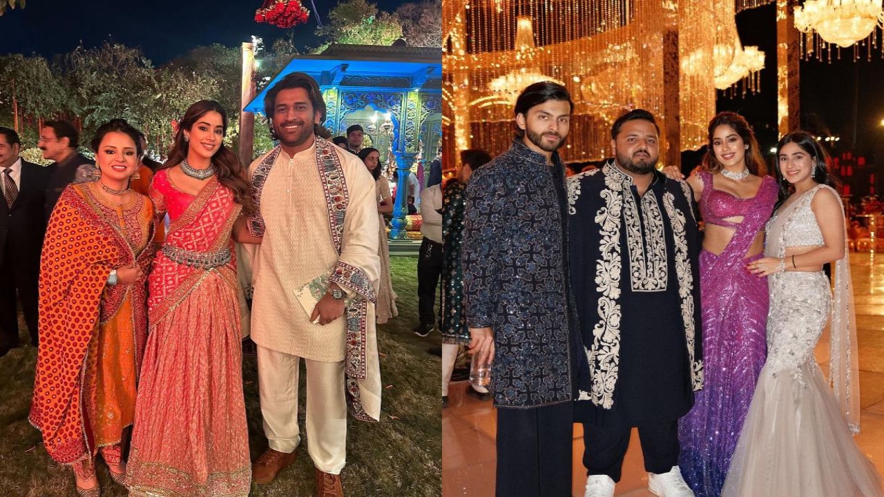 Janhvi Kapoor poses with 'OG Mr and Mrs Mahi' MS Dhoni-Sakshi; drops 'special mems' ft. rumored beau Shikhar