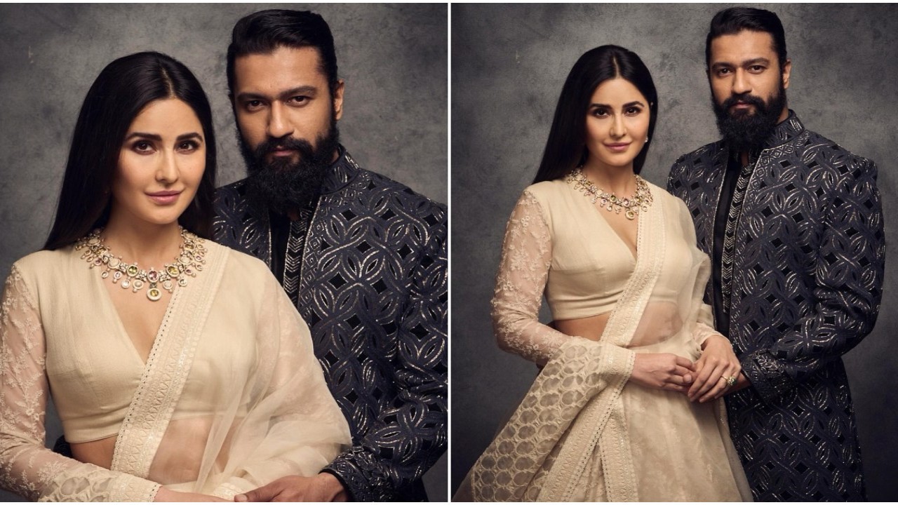 PICS: Katrina Kaif-Vicky Kaushal exude royalty in ethnic at Anant Ambani-Radhika Merchant's pre-wedding bash