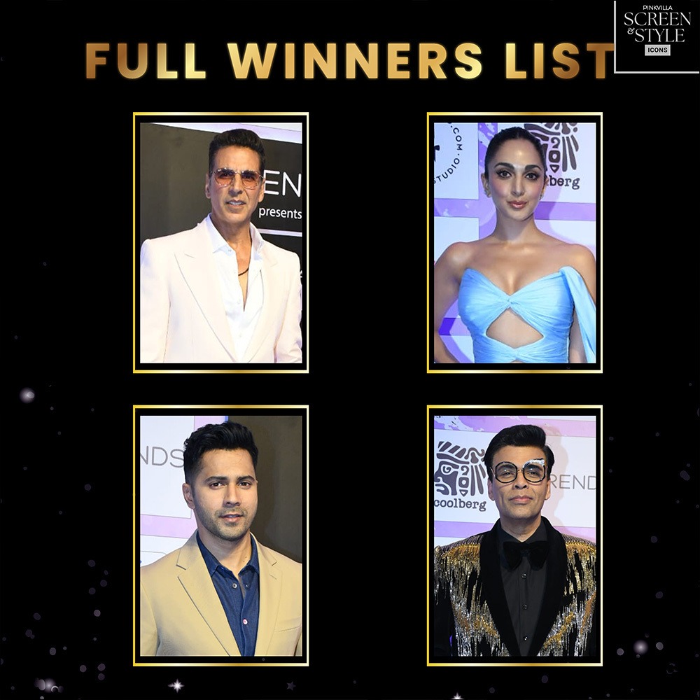 Pinkvilla Screen & Style Icons Awards: Complete list of winners ft. Kiara Advani, Akshay Kumar, Karan Johar and more Pinkvilla Screen & Style Icons Awards: Complete list of winners ft. Kiara Advani, Akshay Kumar, Karan Johar and more