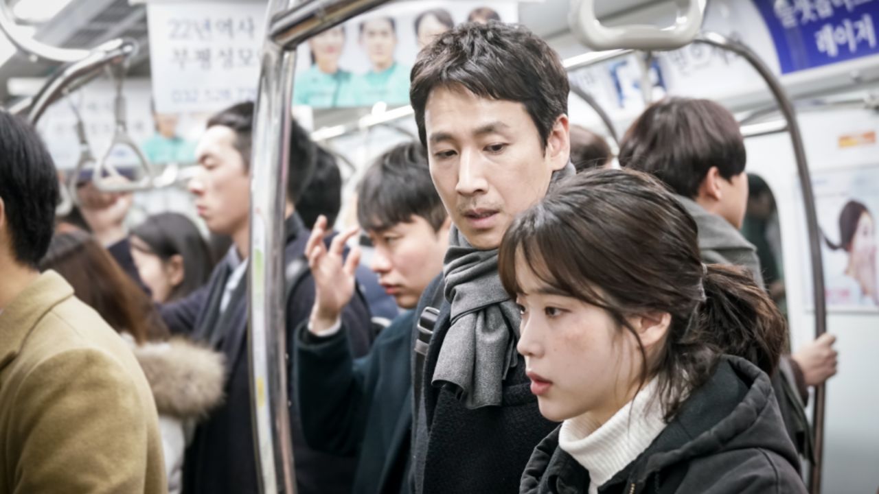 Lee Sun Kyun and IU in My Mister: tvN