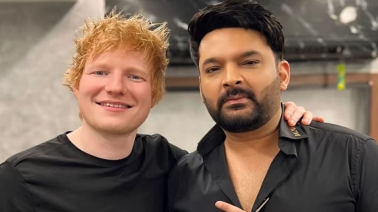 Kapil Sharma welcomes Ed Sheeran on sets of The Kapil Sharma Show after grand party; both stars twin in black
