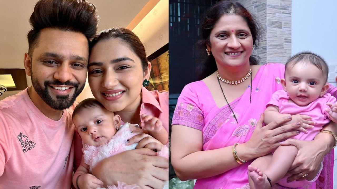 Rahul Vaidya drops adorable pics of daughter Navya twining with her grandmother; reveals little one's nickname