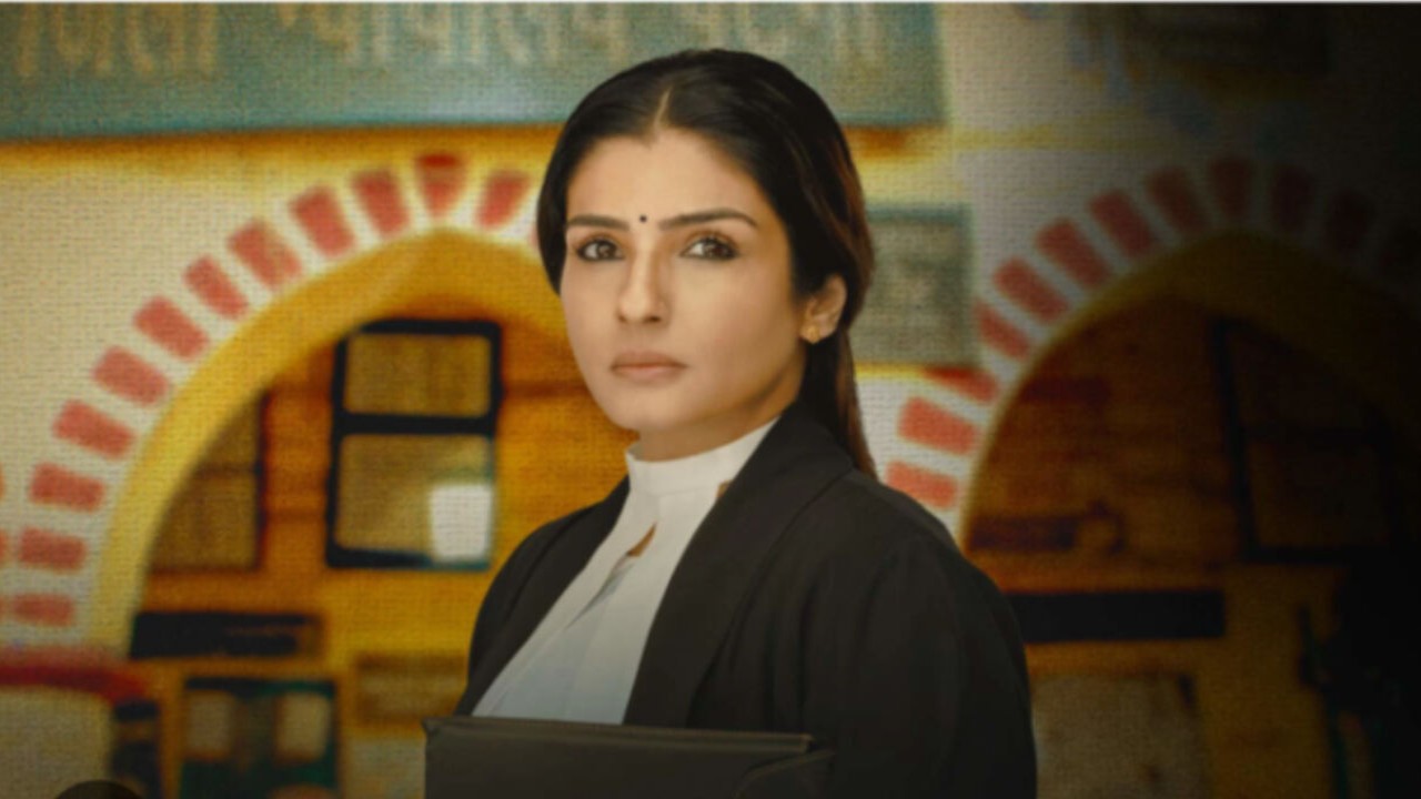 Patna Shuklla now streams on Disney Plus Hotstar (Credit: Disney Plus Hotstar) Raveena Tandon