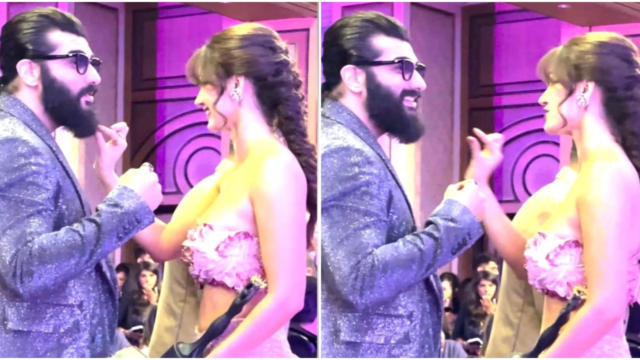 Pinkvilla Screen & Style Icons Awards: Disha Patani doing THIS to Arjun Kapoor's beard is every girl ever; WATCH