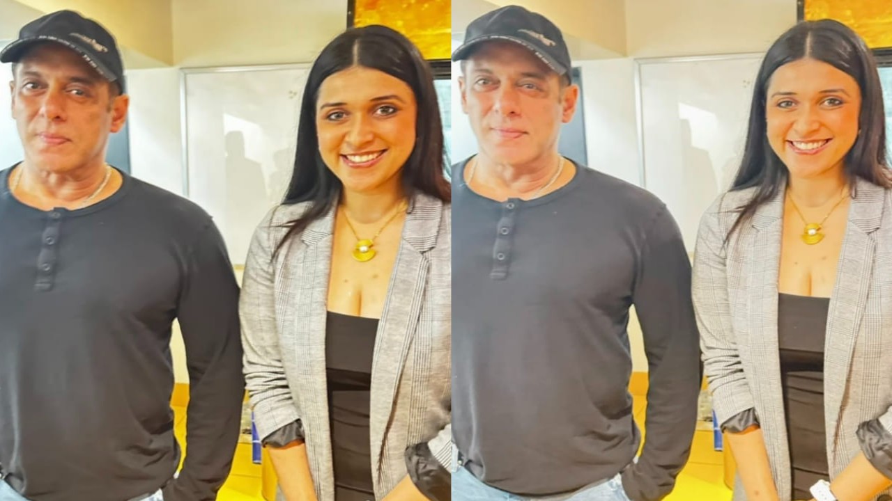 Mannara Chopra expresses gratitude as she meets Salman Khan, says 'It’s indeed a blessed start to my birthday'