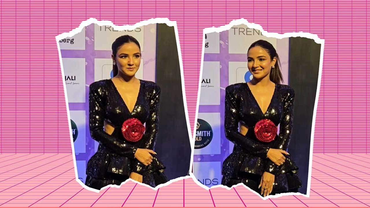 Pinkvilla Screen and Style Icons Awards: Jasmin Bhasin looks dazzling as she arrives in hot black dress