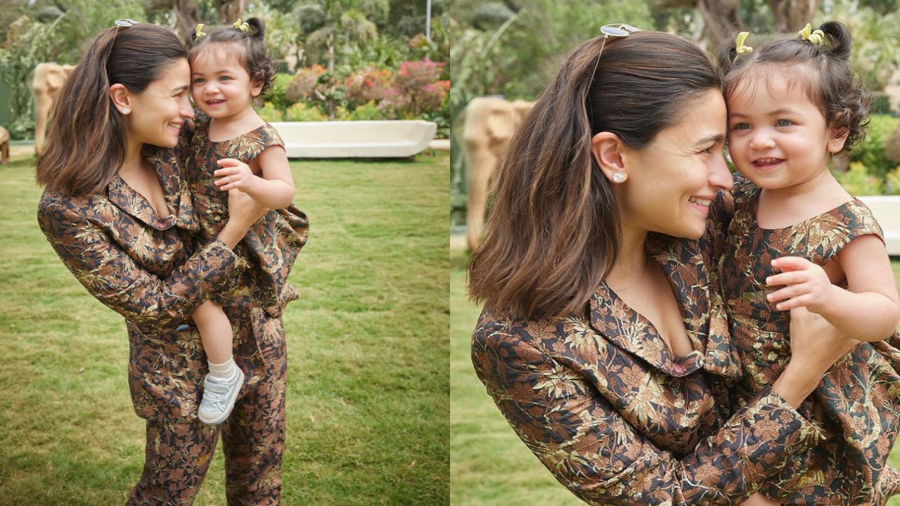 Alia Bhatt-Raha twinning and winning in silk brocade; decoding mommy-and-me fashion