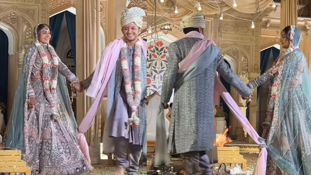 Surbhi Chandna gets married to longtime boyfriend Karan Sharma in Jaipur; Watch video of them taking pheras