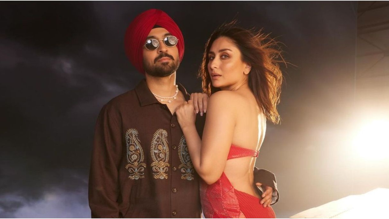 Diljit Dosanjh-Kareena Kapoor Khan set screens on fire with BTS still from Crew's Naina song; fans cannot handle this hotness