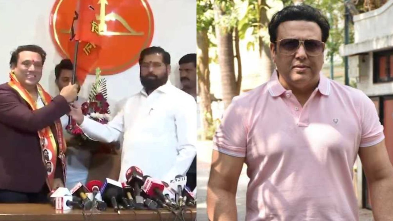 WATCH: Govinda joins Maharashtra CM Eknath Shinde's Shiv Sena ahead of Lok Sabha Election