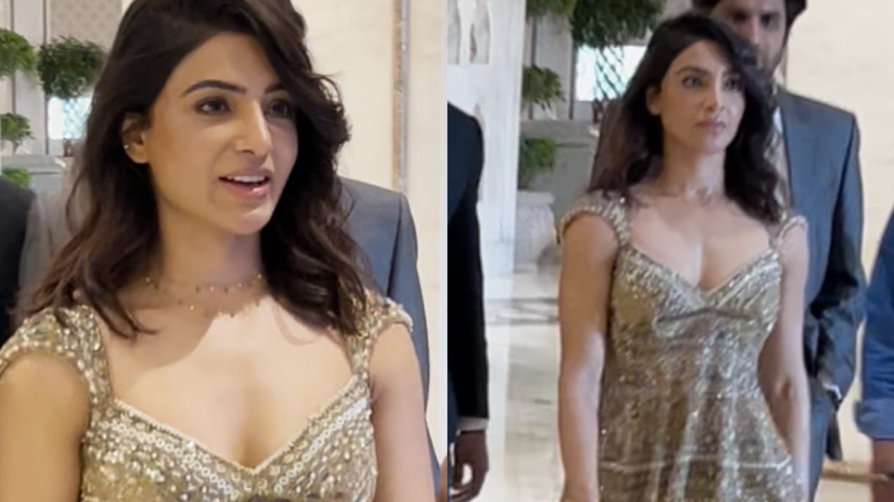 Samantha Ruth Prabhu makes memorable fashion statement in glittery outfit as she is clicked in Delhi; VIDEO