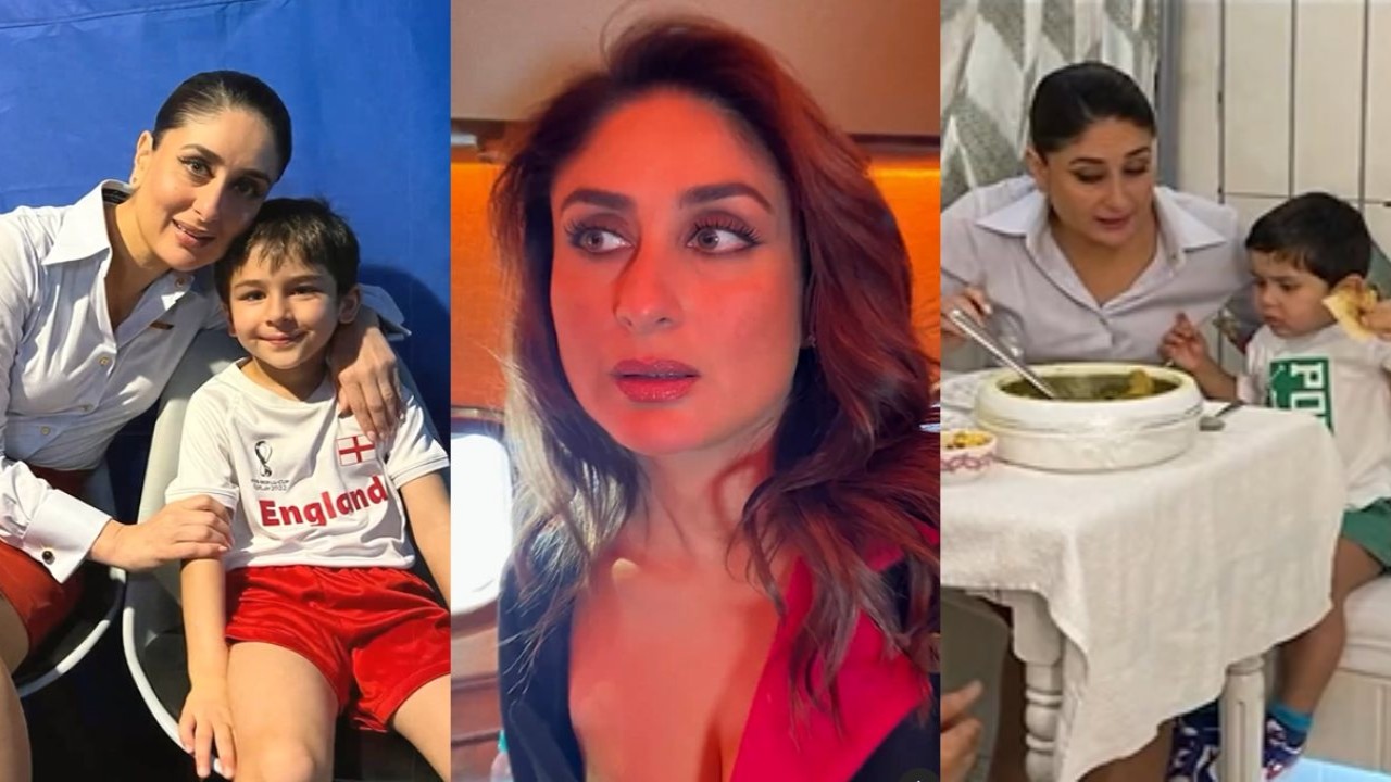 WATCH: Kareena Kapoor drops BTS moments from Crew sets ft. Taimur, Jeh, Kriti Sanon and Tabu: ‘Best crew ever’